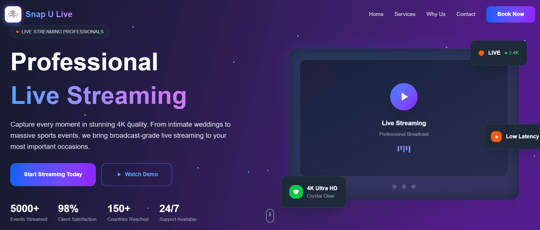 SnapU Live Streaming